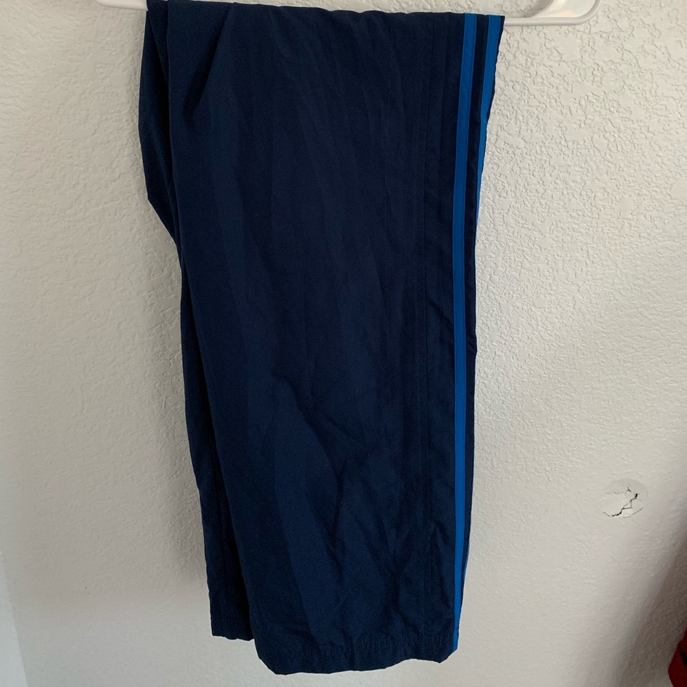Old school blue adidas sweat pants